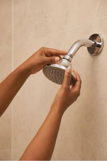 Remove your old showerhead